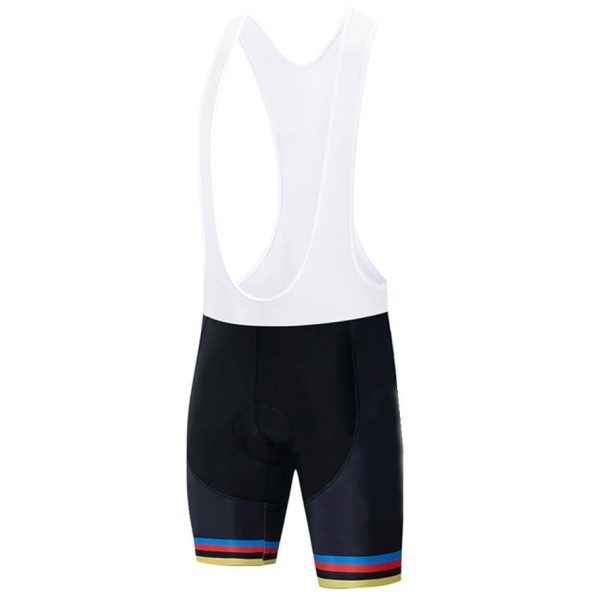 Heren fietsbroek met bretels P3768 wit XL