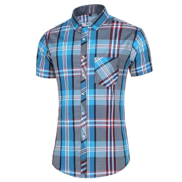 Heren geruit overhemd F561 XXL 7