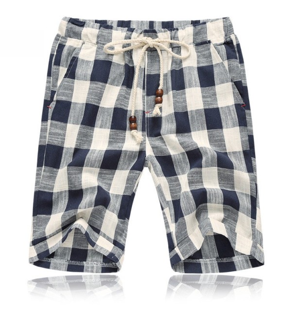Heren geruite shorts A2484 donkergrijs XXL