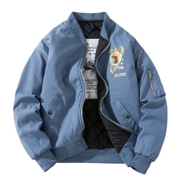 Heren herfst bomberjack F1237 blauw XS