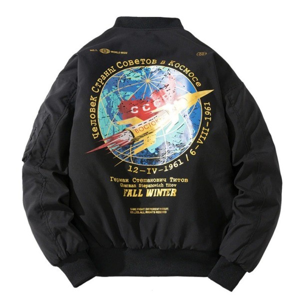 Heren herfst bomberjack F1237