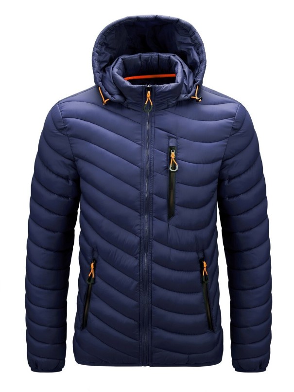Heren herfstjas S49 donkerblauw XL