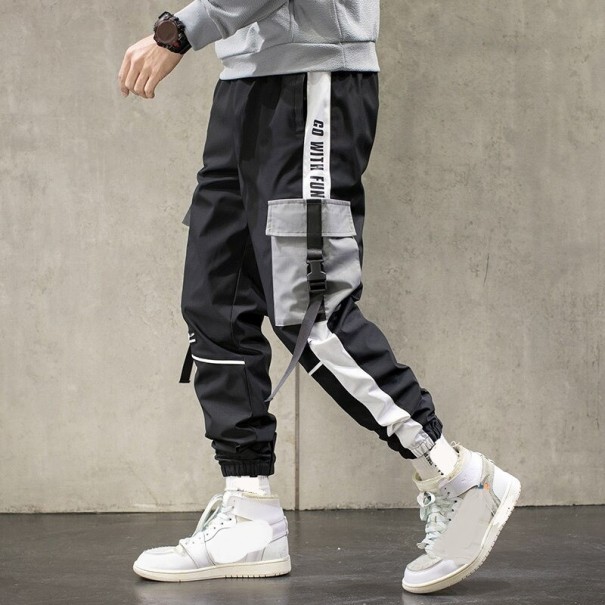 Heren hiphopbroek F1429 grijs XS