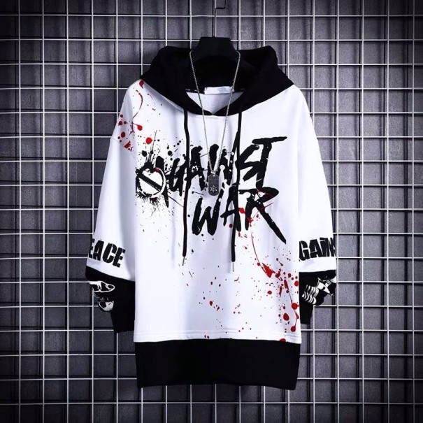 Heren hoodie F160 wit M