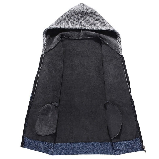 Heren hoodie met rits F192