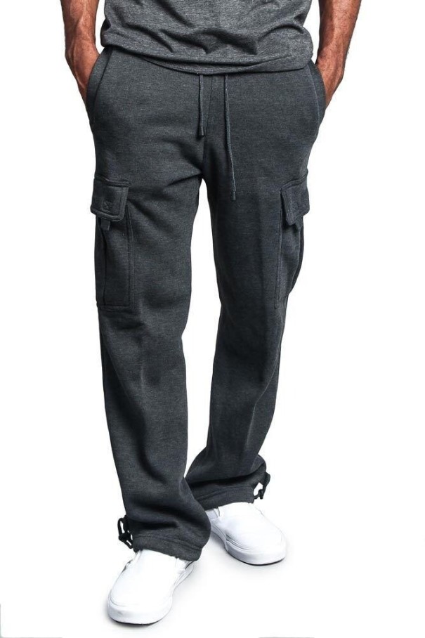 Heren joggingbroek F1405 donkergrijs L