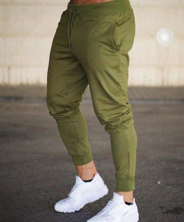 Heren joggingbroek F1408 legergroen M