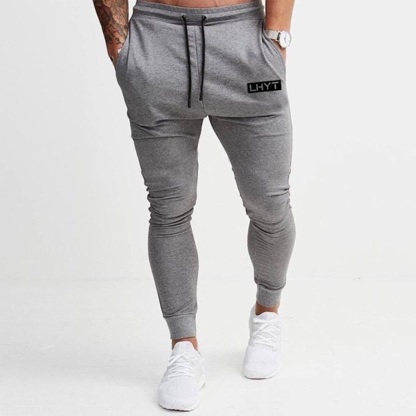 Heren joggingbroek F1509 grijs L