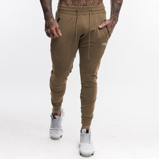 Heren joggingbroek F1530 lichtbruin S