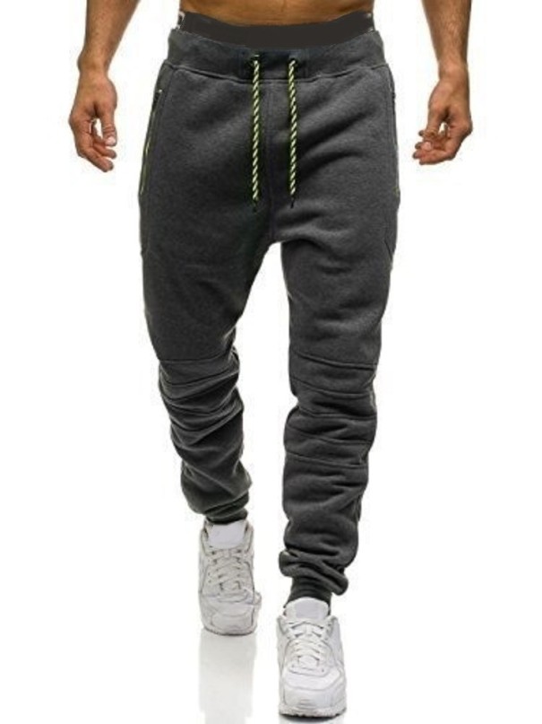 Heren joggingbroek F1543 donkergrijs XS