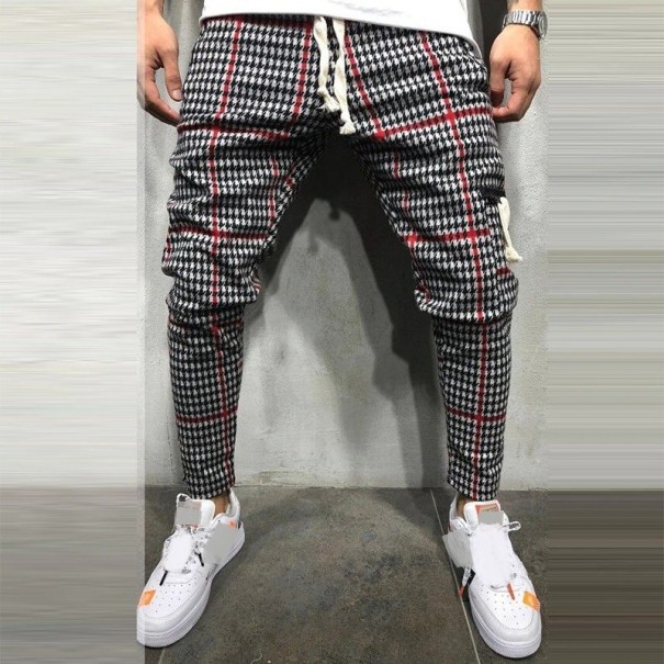 Heren joggingbroek F1570 rood S