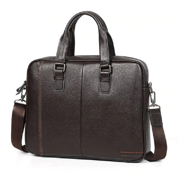 Heren laptoptas T455 koffiekleur
