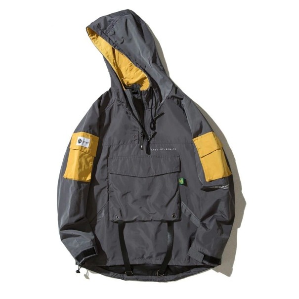 Heren lente/herfstjas A1862 grijs S