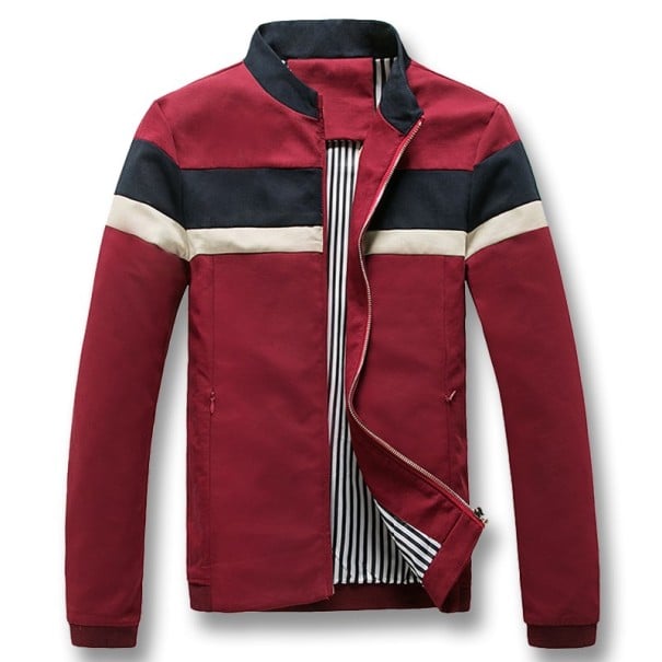 Heren lentejas met strepen J2056 rood XS