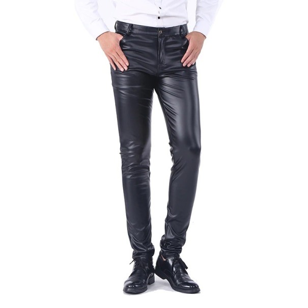 Heren leren broek F1491 38