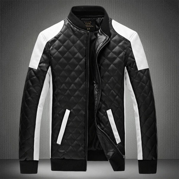 Heren leren jas S13 zwart M
