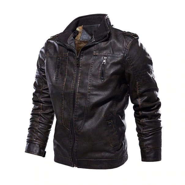 Heren leren jas S23 L 11