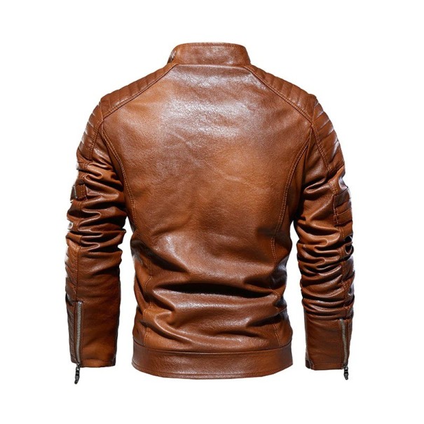 Heren leren jas S44