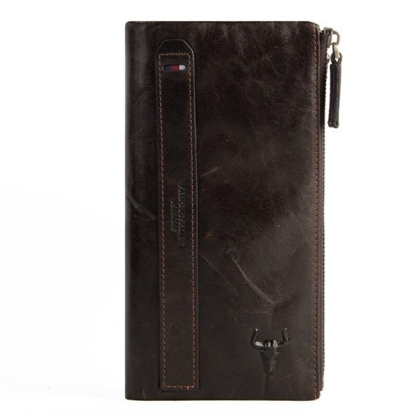 Heren leren portemonnee groot M483 3