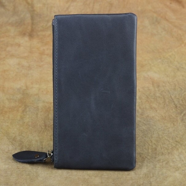 Heren leren portemonnee groot M606 6
