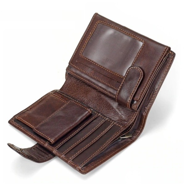 Heren leren portemonnee M439
