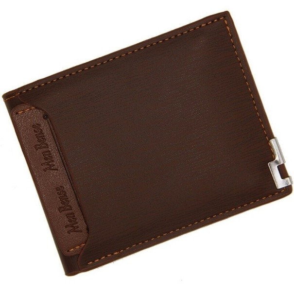 Heren leren portemonnee M457 bruin