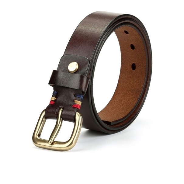 Heren leren riem L287 95 cm 18