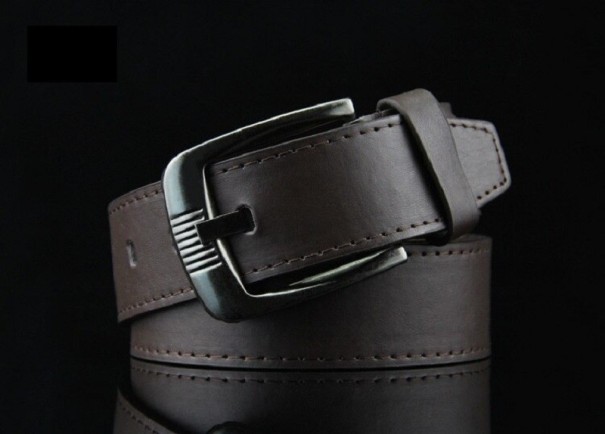 Heren leren riem L337 donkerbruin