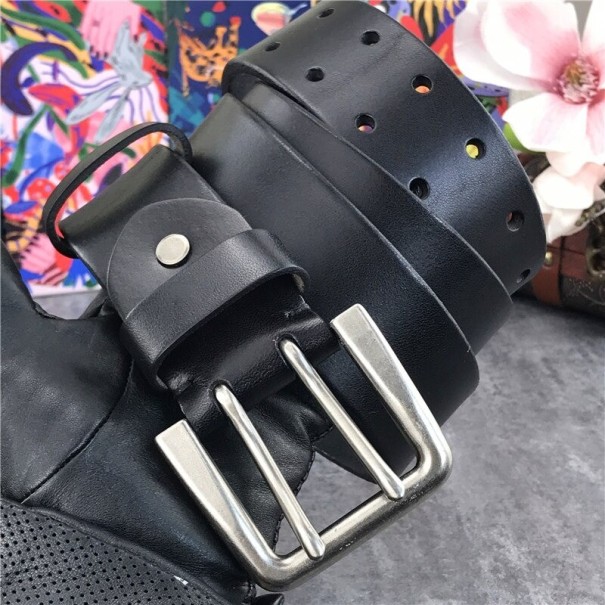 Heren leren riem L342 125 cm 5