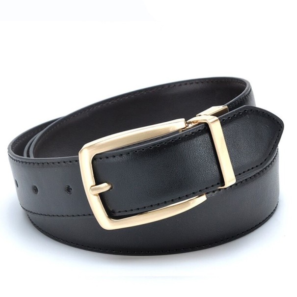Heren leren riem L393 zwart 105 cm 1
