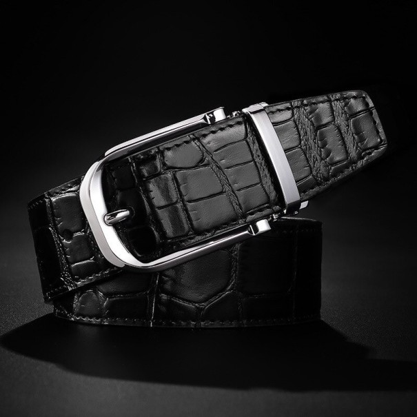 Heren leren riem L418 120 cm 2