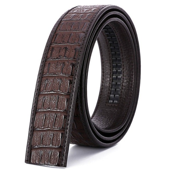 Heren leren riem zonder gesp L496 115 cm 2