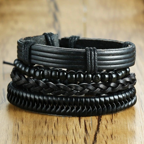 Heren meerlaagse armband