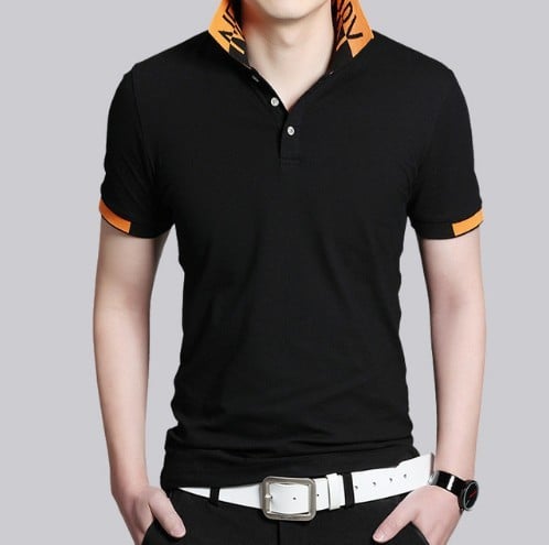 Heren poloshirt Danny J2607 zwart XS