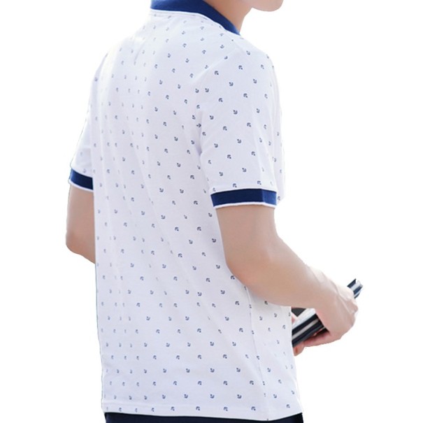 Heren poloshirt met ankers J2608