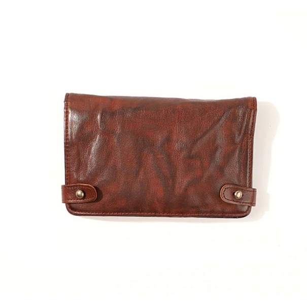Heren retro leren portemonnee M559 bruin