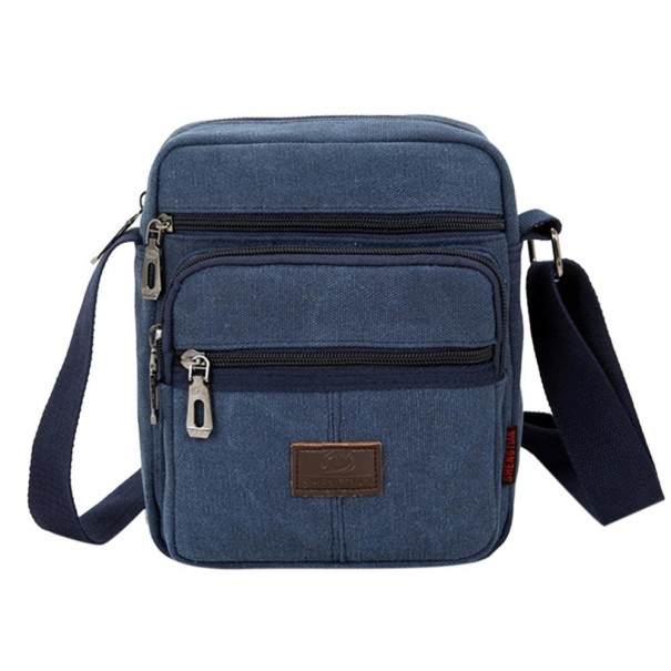 Heren schoudertas T388 donkerblauw