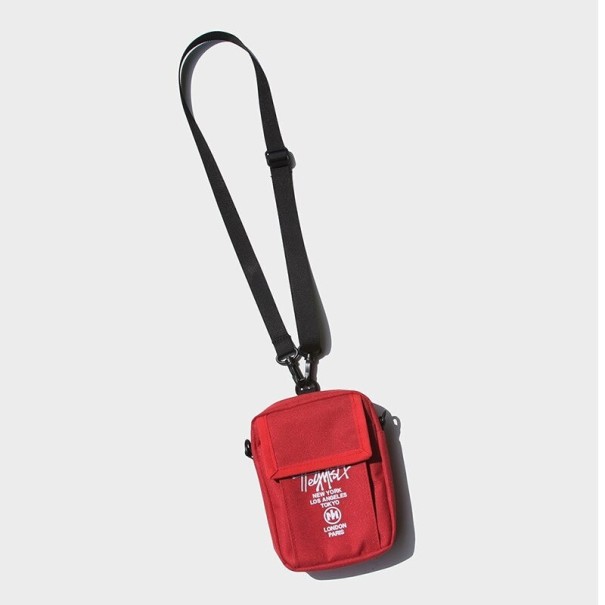 Heren schoudertas T414 rood