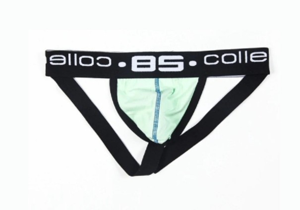 Heren slips met opening groen M