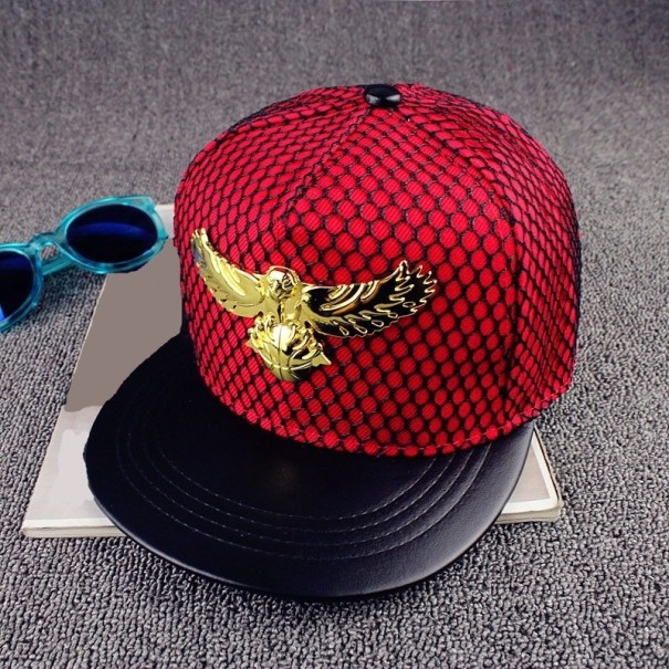 Heren snapback met adelaar rood