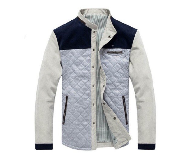 Heren stijlvolle knoopjack J2085 grijs M