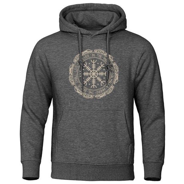 Heren sweatshirt A2523 donkergrijs L