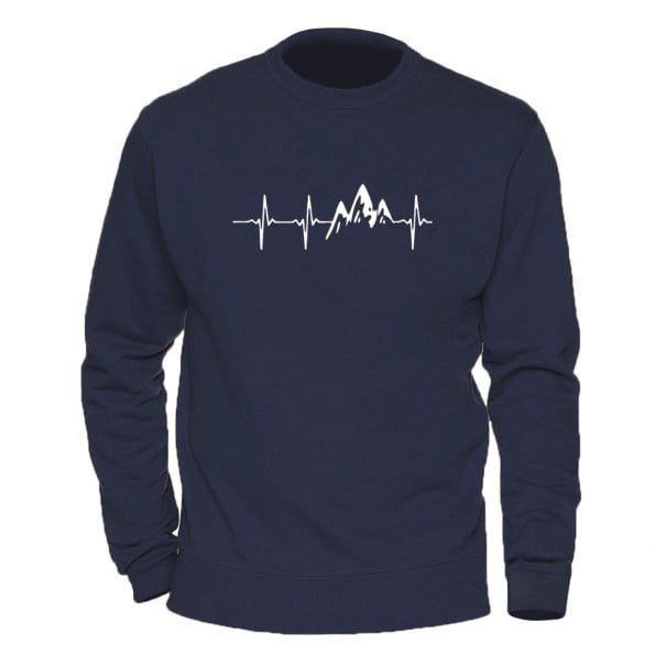 Heren sweatshirt hartslag XXL 6