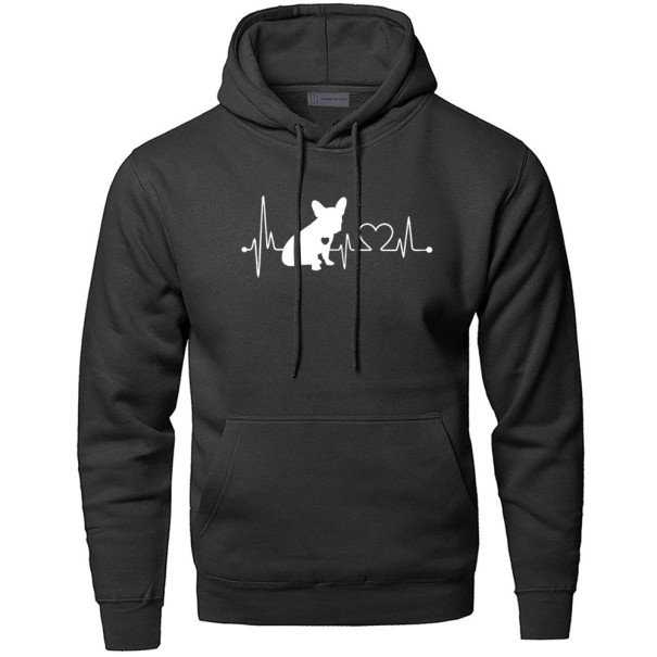 Heren sweatshirt hartslag F51 wit XS 1