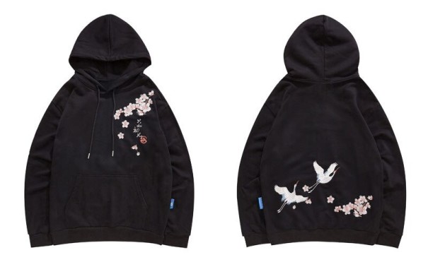 Heren sweatshirt met bloemen A2554