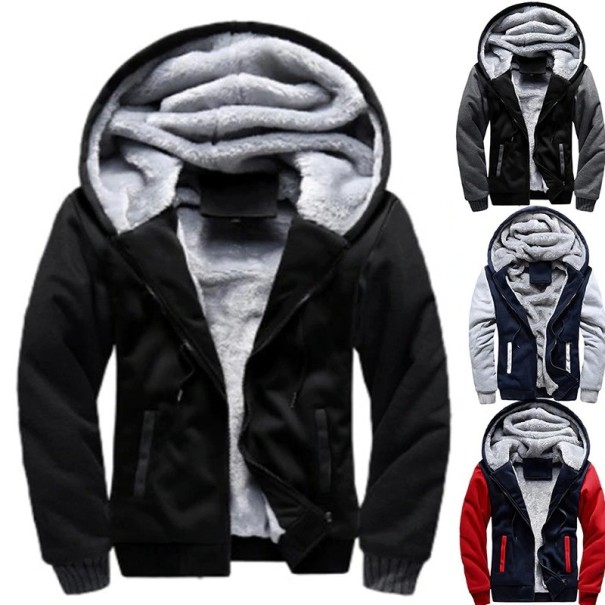 Heren sweatshirt met bont