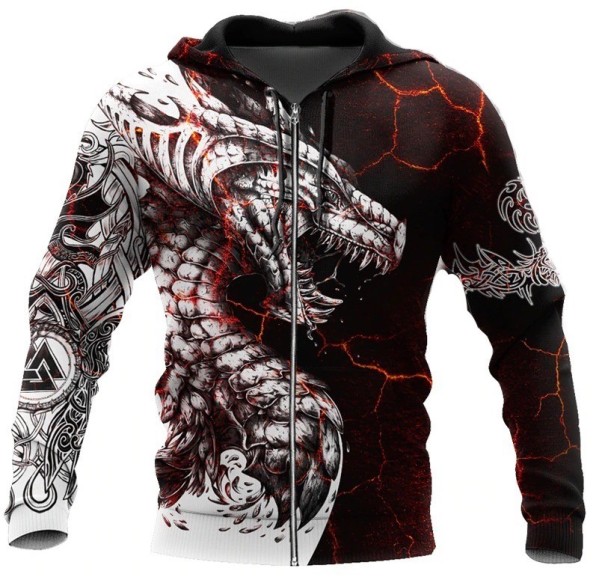 Heren sweatshirt met draak