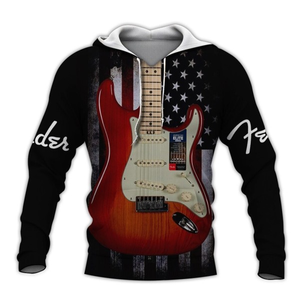 Heren sweatshirt met gitaar XXS 1