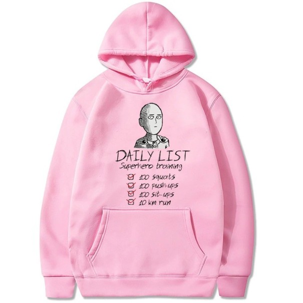 Heren sweatshirt met print F72 roze XXS