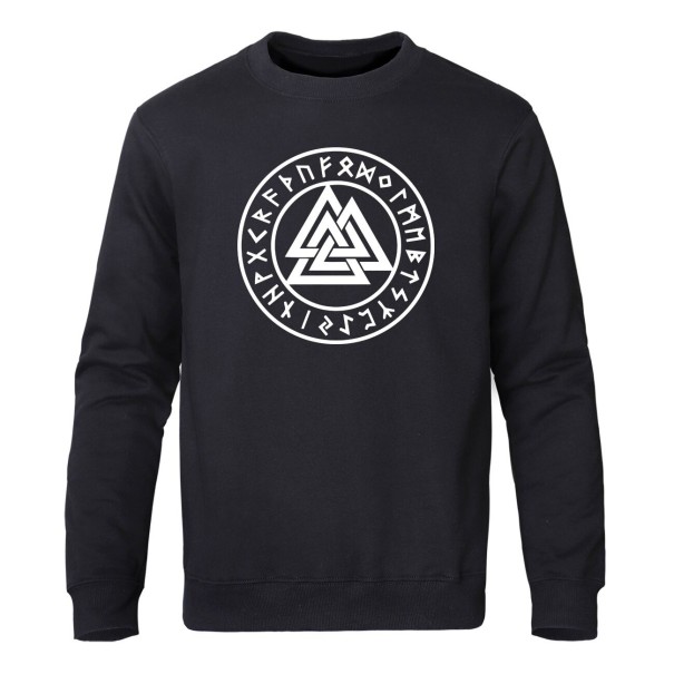 Heren sweatshirt met symbool donkergrijs M 1
